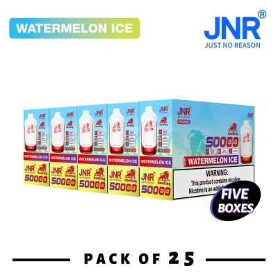 5 Box (25 pcs) Watermelon Ice | JNR Lion King 50K Puffs Disposable Vape